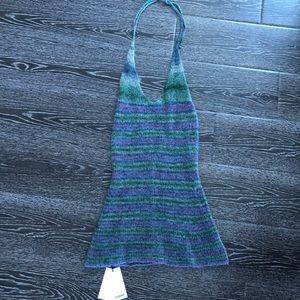 JACQUEMUS 
La Robe Tropea in Purple Striped Mini